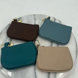 NWT soft pebble leather coin purse/wallet
